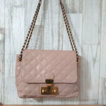 마크제이콥스 핑크 퀼팅 숄더백