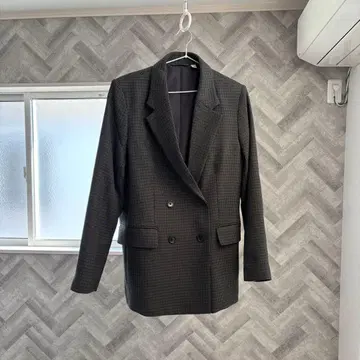 GU 더블 브레스트 자켓 그레이 L