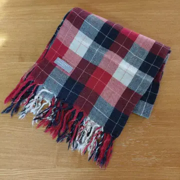 마가렛 하우엘 울 머플러 체크 무늬 여성용