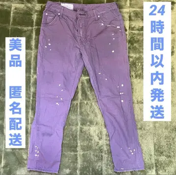 [ 새상품급 ] SLY JEANS 스라이 청바지 페인트 가공 컬러 팬츠