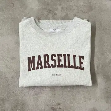 23AW SLOBE IENA MARSEILLE 로고 맨투맨