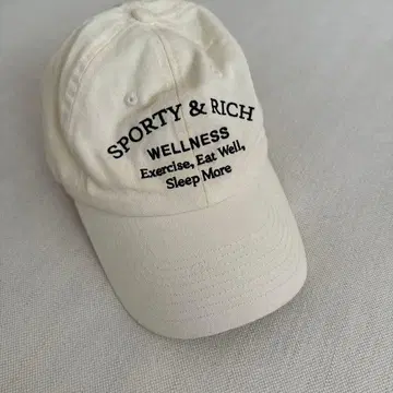 SPORTY & RICH 베이스볼 캡 아이보리