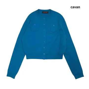 cavan 캐 코튼 캐시미어 크루넥 니트 가디건 XS