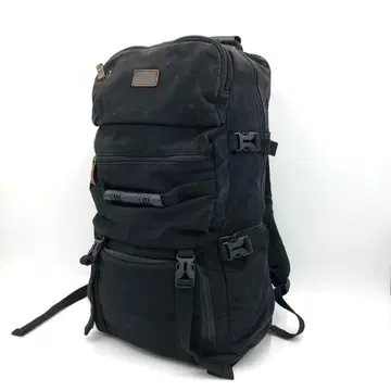 XINCADA 60L 레트로 캔버스 대형 럭색 백팩 블랙