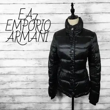 엠포리오 아르마니 EA7 다운 자켓 코트 블랙 XS