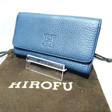 [ HIROFU ] 미니 지갑 키케이스 동전 지갑 미니 지갑 더스티 블루