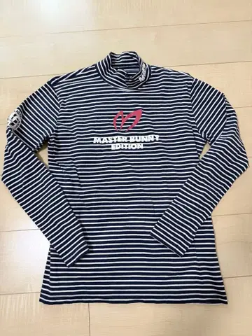 MASTER BUNNY EDITION 스트라이프 터틀넥 셔츠