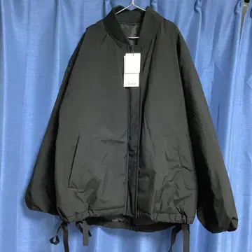 미사용 새상품 시마무라 루라라 밑단 리본 충전솜 블루종 블랙 M