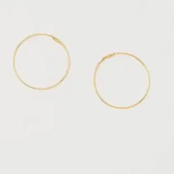 united arrows SILVER925 골드 플레이팅 후프