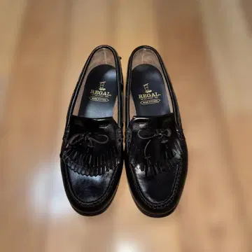 REGAL 블랙 가죽 로퍼