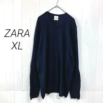 자라 긴팔 니트 네이비 XL 스트레치 얇은 소재