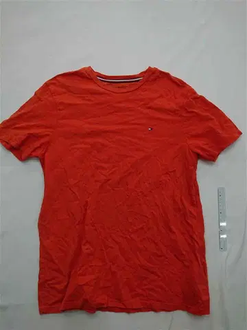 타미힐피거 크루넥T셔츠 오렌지 계열 남성용 M