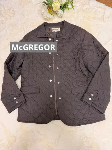 맥그리거 스포츠웨어 다크 브라운 퀼팅 자켓