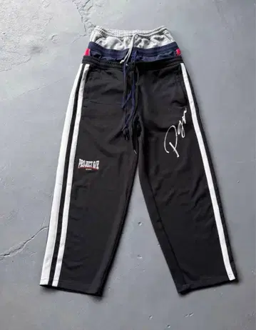 PROJECT G.R. 3 LAYERED TRACK PANTS 스트라이프