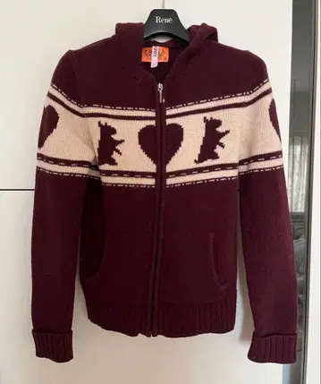 쥬시 꾸뛰르 후드 니트 스웨터 S