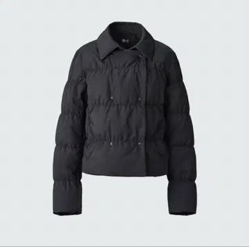 UNIQLO:C 다운 숏 자켓 블랙