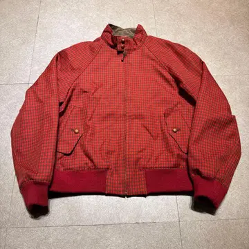 아동 여성 자켓 블루종 점퍼 빨간색 체크