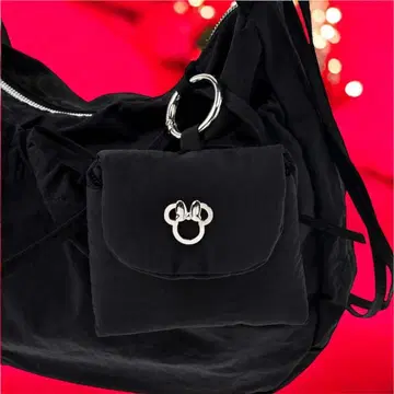 Disney Store 숄더백 파우치 포함 리본 블랙 새상품