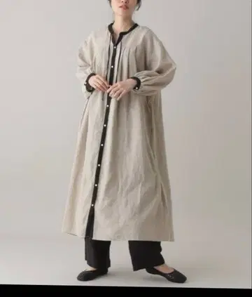 스튜디오 클립*나츄바이 린넨 바이컬러 OP