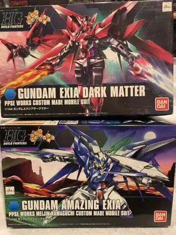 HGBF 건담 엑시아 다크매터 & 건담 어메이징 엑시아