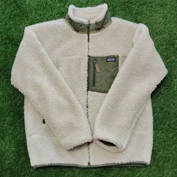 patagonia 플리스 자켓 베이지 올리브