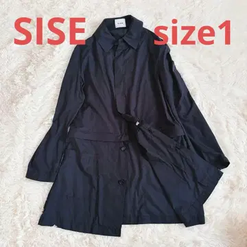 SISE 시세 블랙 2way 롱 사이즈1 셔츠 블라우스 긴팔