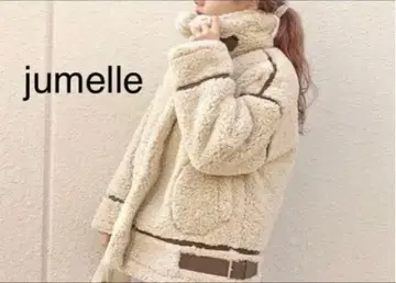 jumelle 주메로 보아 코트 자켓 보아 무스탕 자켓 베이지