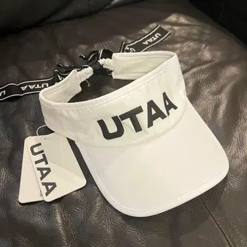 UTAA 유타 여성용 골프 바이저 캡 리본 포함 흰색 화이트