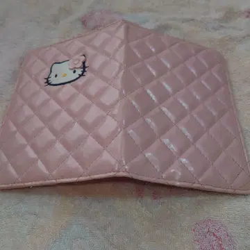 헬로키티 핑크 퀼트 북커버