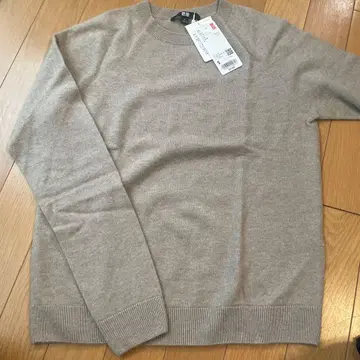 새상품 UNIQLO 100% 캐시미어 크루넥 스웨터 S 베이지