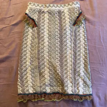 시어터 프로덕츠 니트 레이스 스커트