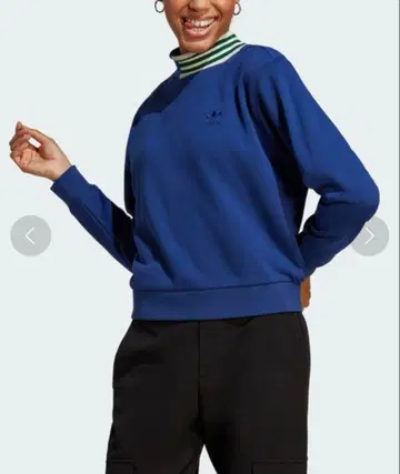 adidas 파랑 트레이닝복 스트라이프 옷깃