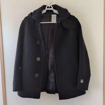 Orcival 후드 부착 네이비 피코트