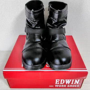 EDWIN ESM-500 블랙 워크 부츠