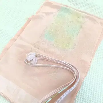 W10 오비 장식 천 허리띠 세트 핑크