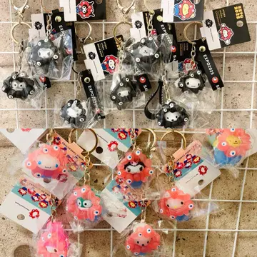 산리오 흑백 클리어 컬러 각 7종 (총 14개)