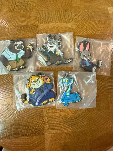 주토피아 키링 5개 세트