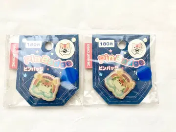 헤이세이 레트로 햄스터 핀 배지 2개 미사용