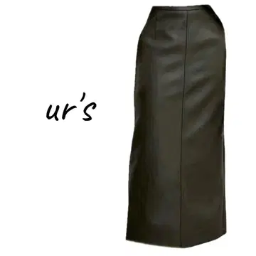 ur's () 새상품 택 포함 인조 가죽 슬릿 롱 스커트