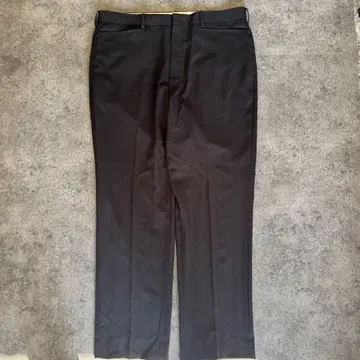 블랙 슬랙스 노턱 루즈한 사이즈