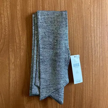 [새상품] Anthropologie 스키니 스카프 메탈릭 실버 샤인