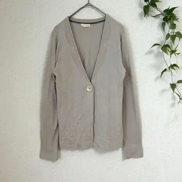 SUTTESO (월드) [M 상당] V넥 니트 가디건 그레이지