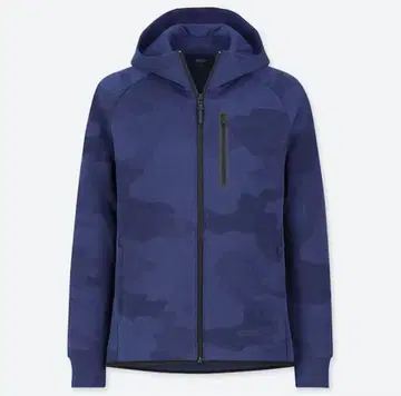 [UNIQLO] 드라이 스트레치 맨투맨 풀 집업 후드티 XL 카모플라쥬
