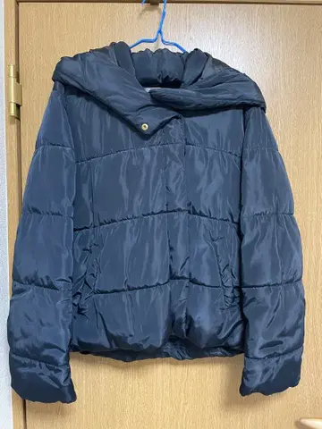 네이비 후드 부착 점퍼