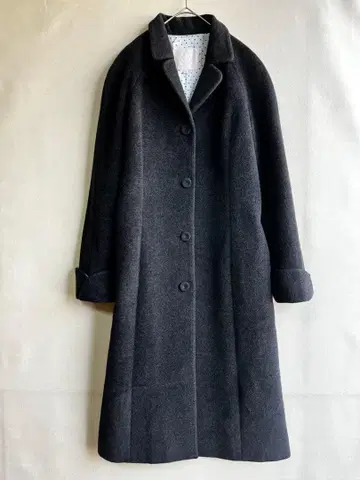 미사용 레베카 테일러 여성용 울 롱 코트 그레이 2 M