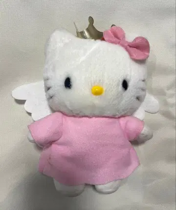 헬로키티 키티 천사 엔젤 봉제 인형 왕관