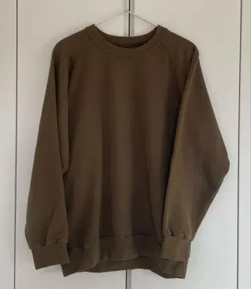 [쿠메 섬유] 맨투맨 트레이닝복 M 사이즈 모스그린