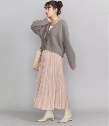 BEAUTY&YOUTH BY 5게이지 울 숏 V넥 가디건