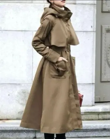 루일 에 부티크 2way 트렌치코트 후드 베이지 M