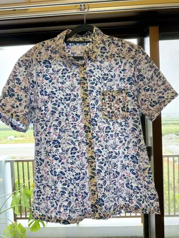 Shisa Wear 꽃무늬 알로하 셔츠 XL